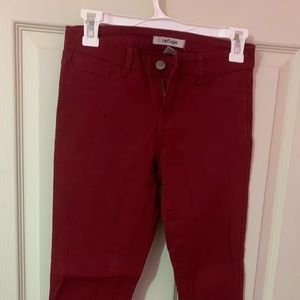 Refuge Maroon Skinny Jeggings